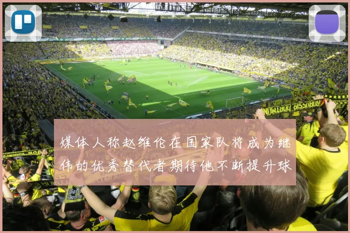 媒体人称赵维伦在国家队将成为继伟的优秀替代者期待他不断提升球技